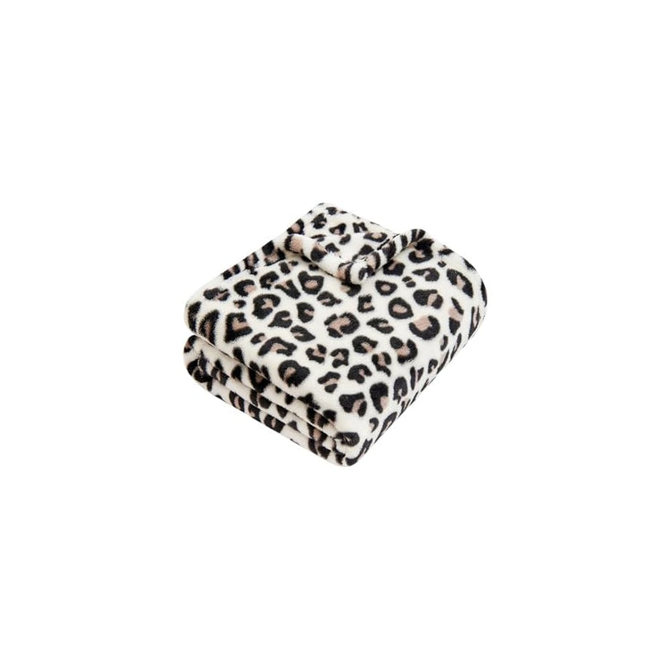 Leopard Print Baby Blanket Fleece Baby Blankets for Boys Girls, Ultra Soft Cozy Fluffy Infant Toddler Newborn Receiving Blankets for Crib Stroller, 30"x40", Cream